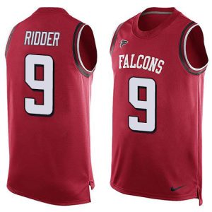 replica Falcons #9 Desmond Ridder Red Team Color Men's Stitched NFL Limited Tank Top Jersey