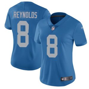 Lions #8 Josh Reynolds Blue Throwback Women's Stitched NFL Vapor Untouchable Limited Jersey