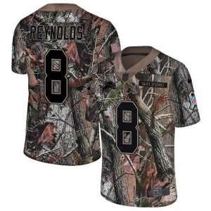 lions #8 josh reynolds camo men's stitched nfl limited rush realtree wholesale jersey