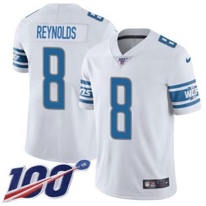 elite Lions #8 Josh Reynolds White Men's Stitched NFL 100th Season Vapor Untouchable Limited Jersey