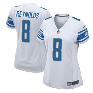 lions #8 josh reynolds white women's stitched nfl elite cheap jersey