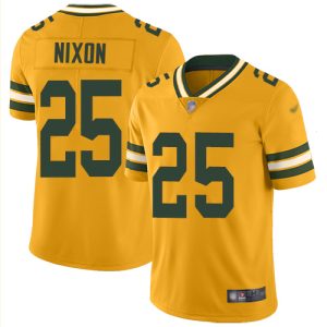 Packers #25 Keisean Nixon Gold Men's Stitched NFL Limited Inverted Legend Jersey