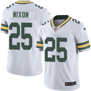 Packers #25 Keisean Nixon White Men's Stitched NFL Vapor Untouchable Limited Jersey