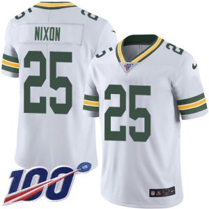 packers #25 keisean nixon white youth stitched nfl 100th season vapor untouchable limited youth jersey