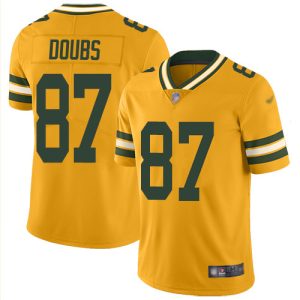 Packers #87 Romeo Doubs Gold Men's Stitched NFL Limited Inverted Legend Jersey