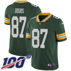 Packers #87 Romeo Doubs Green Team Color Men's Stitched NFL 100th Season Vapor Untouchable Limited Jersey