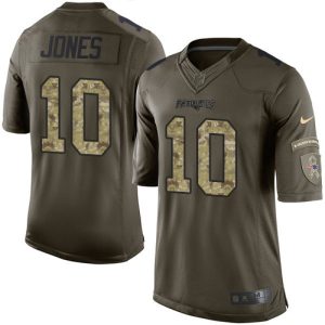 Patriots #10 Mac Jones Green Youth Stitched NFL Limited 2015 Salute To Service Jersey