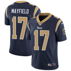 Rams #17 Baker Mayfield Navy Blue Team Color Youth Stitched NFL Vapor Untouchable Limited Jersey