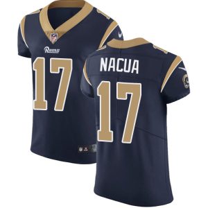 Rams #17 Puka Nacua Navy Blue Team Color Men's Stitched NFL Vapor Untouchable Elite Jersey