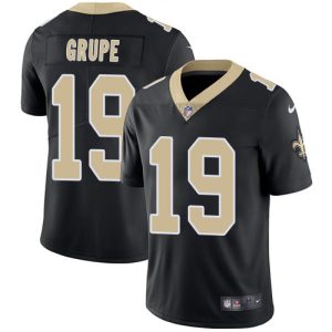 Saints #19 Blake Grupe Black Team Color Men's Stitched NFL Vapor Untouchable Limited Jersey