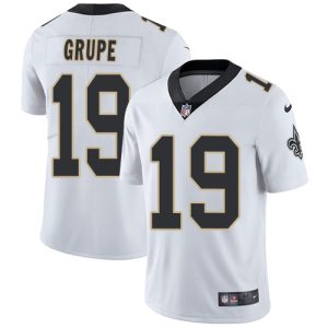 saints #19 blake grupe white men's stitched nfl vapor untouchable limited elite jersey