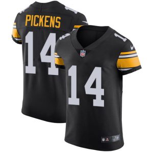 Steelers #14 George Pickens Black Alternate Men's Stitched NFL New Elite Jersey