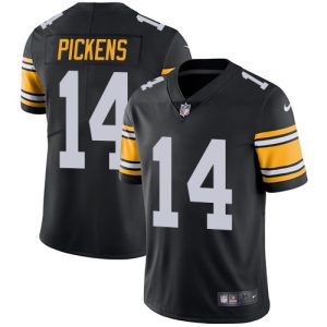 steelers #14 george pickens black alternate men's stitched nfl vapor untouchable limited authentic jersey