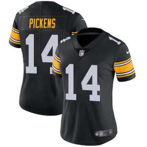 steelers #14 george pickens black alternate women's stitched nfl vapor untouchable limited cheap jersey