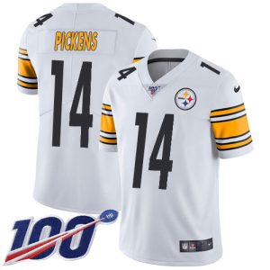 steelers #14 george pickens white men's stitched nfl 100th season vapor untouchable limited cheap jersey