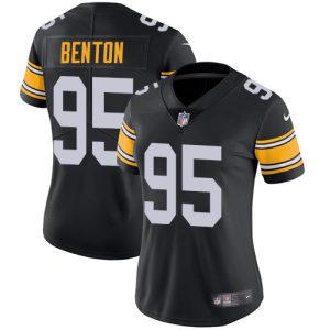 limited Steelers #95 Keeanu Benton Black Alternate Women's Stitched NFL Vapor Untouchable Limited Jersey