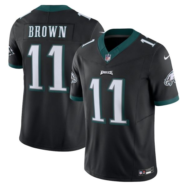 Philadelphia Eagles #11 A.J. Brown Men's Black Vapor F.U.S.E. Limited Jersey