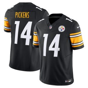 Pittsburgh Steelers #14 George Pickens Men's Black Vapor F.U.S.E. Limited Jersey