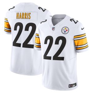 pittsburgh steelers #22 najee harris men's white vapor f.u.s.e. limited wholesale jersey