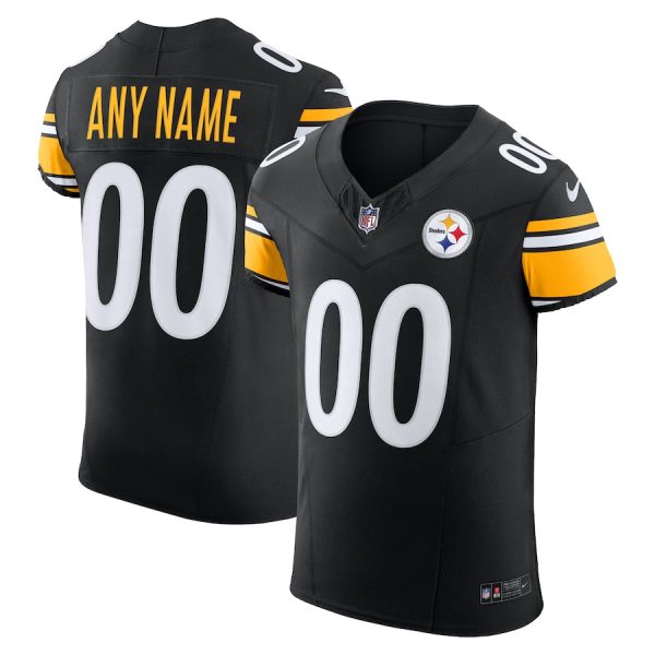 pittsburgh steelers custom men's black vapor f.u.s.e. limited replica jersey