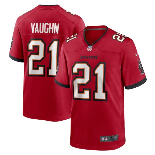 tampa bay buccaneers #21 keshawn vaughn men's nfl game cheap jersey - red