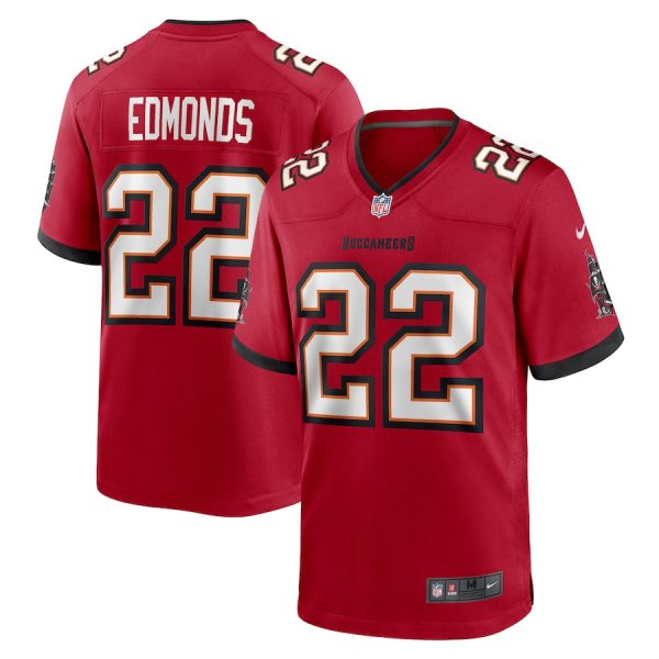 tampa bay buccaneers #22 chase edmonds men's nfl game customized jersey - red