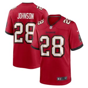 youth Tampa Bay Buccaneers #28 Cephus Johnson Men's NFL Game Jersey - Red