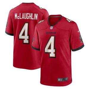 Tampa Bay Buccaneers #4 Chase Mclaughlin Men's NFL Game Jersey - Red