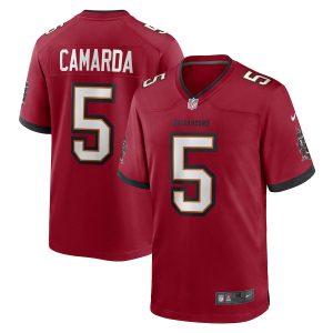 Tampa Bay Buccaneers #5 Jake Camarda Men's NFL Game Jersey - Red