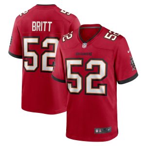 limited Tampa Bay Buccaneers #52 K.J. Britt Men's NFL Game Jersey - Red