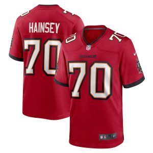 Tampa Bay Buccaneers #70 Robert Hainsey Men's NFL Game Jersey - Red