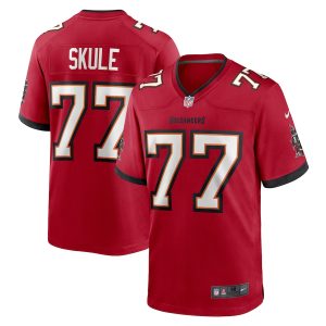 Tampa Bay Buccaneers #77 Justin Skule Men's NFL Game Jersey - Red