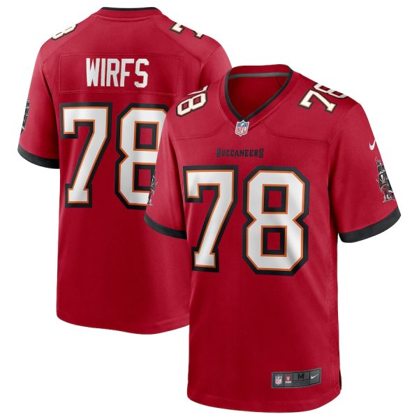 wholesale Tampa Bay Buccaneers #78 Tristan Wirfs Men's NFL Game Jersey - Red