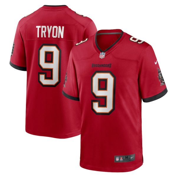 tampa bay buccaneers #9 joe tryon men's nfl game authentic jersey - red