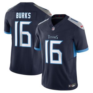 Tennessee Titans #16 Treylon Burks Men's Navy Vapor F.U.S.E. Limited Jersey