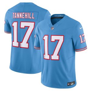 Tennessee Titans #17 Ryan Tannehill Men's Light Blue Vapor F.U.S.E. Limited Jersey