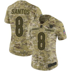 Bears #8 Cairo Santos Camo Women's Stitched NFL Limited 2018 Salute To Service Jersey