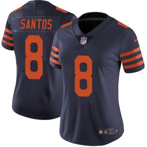 wholesale Bears #8 Cairo Santos Navy Blue Alternate Women's Stitched NFL Vapor Untouchable Limited Jersey