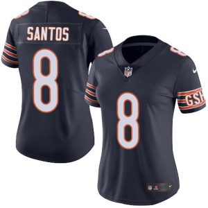 elite Bears #8 Cairo Santos Navy Blue Team Color Women's Stitched NFL Vapor Untouchable Limited Jersey