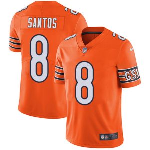 elite Bears #8 Cairo Santos Orange Youth Stitched NFL Limited Rush Jersey