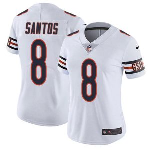 Bears #8 Cairo Santos White Women's Stitched NFL Vapor Untouchable Limited Jersey