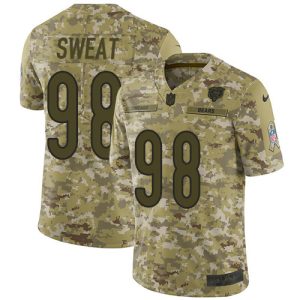 wholesale Bears #98 Montez Sweat Camo Men's Stitched NFL Limited 2018 Salute To Service Jersey