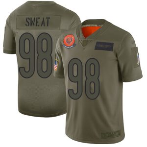 bears #98 montez sweat camo men's stitched nfl limited 2019 salute to service replica jersey