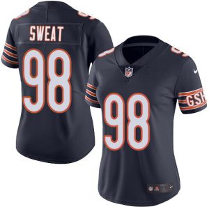 Bears #98 Montez Sweat Navy Blue Team Color Women's Stitched NFL Vapor Untouchable Limited Jersey