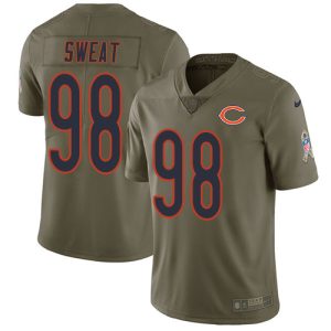 Bears #98 Montez Sweat Olive Men's Stitched NFL Limited 2017 Salute To Service Jersey