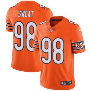 Bears #98 Montez Sweat Orange Men's Stitched NFL Limited Rush Jersey