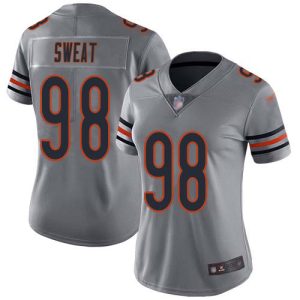 Bears #98 Montez Sweat Silver Women's Stitched NFL Limited Inverted Legend Jersey