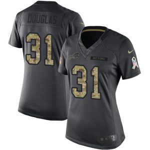 bills #31 rasul douglas black women's stitched nfl limited 2016 salute to service elite jersey