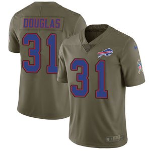 Bills #31 Rasul Douglas Olive Men's Stitched NFL Limited 2017 Salute To Service Jersey