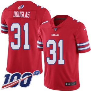 Bills #31 Rasul Douglas Red Men's Stitched NFL Limited Rush 100th Season Jersey